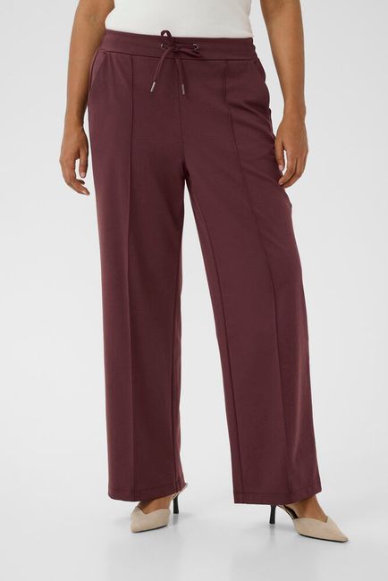 Kaffe Curve broek fudge kleur model KCjenna straight pants pantalon