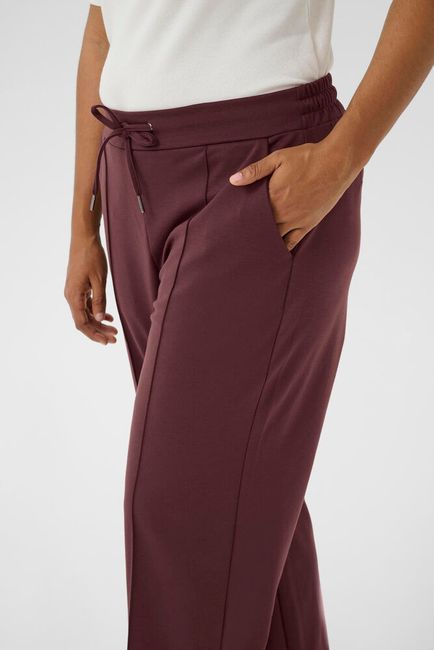 Kaffe Curve broek fudge kleur model KCjenna straight pants pantalon