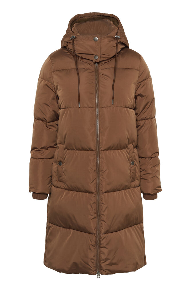 Kaffe Curve winter jas roest bruin model KCnikole padded coat friar brown