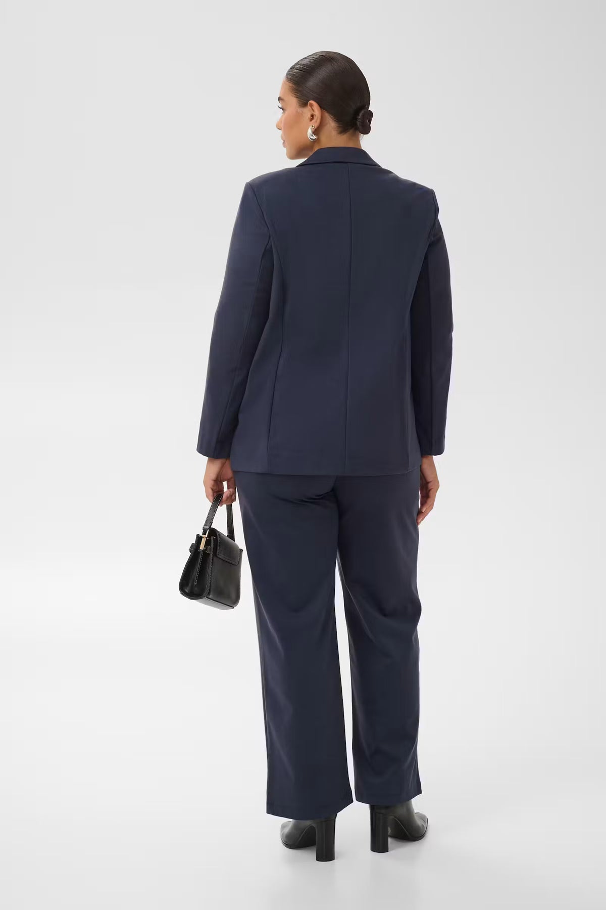 Kaffe Curve blazer blauw grijs model KCjenna loose graphite