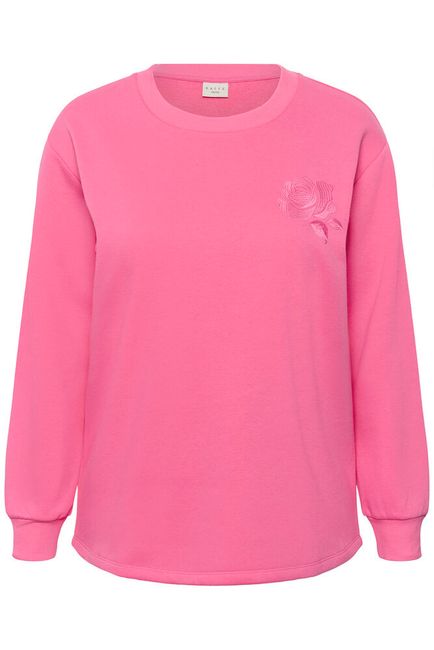 Kaffe Curve sweater roze model KCsus sweatshirt pink power