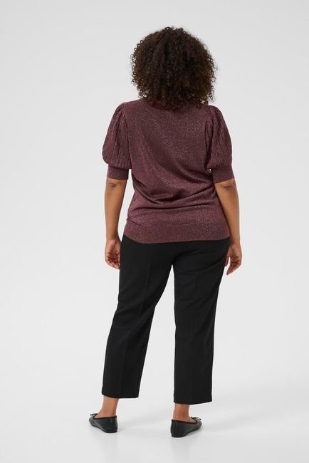 Kaffe Curve truitje bordeaux met glitter model KCregitta Fudge