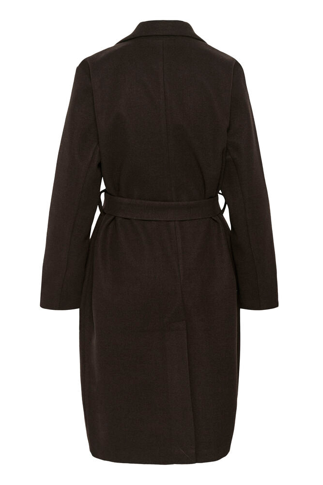 Kaffe jas donker bruin model KAsaturn Jacket Coffee Bean Brown