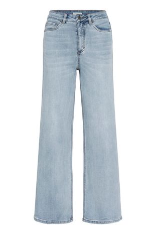 Kaffe jeans licht blauw recht model lengte 30 model KAmeadow light blue washed denim