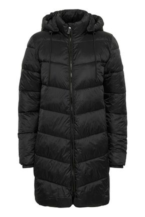 Kaffe jas zwart gewatteerd model KaSusanne black deep
