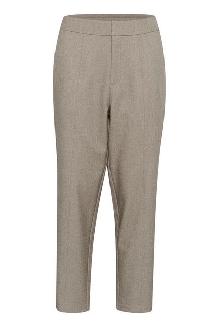 Kaffe pantalon bruin gemeleerd KAtilla cropped pants feather gray melange