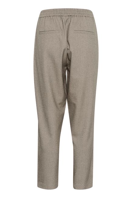 Kaffe pantalon bruin gemeleerd KAtilla cropped pants feather gray melange