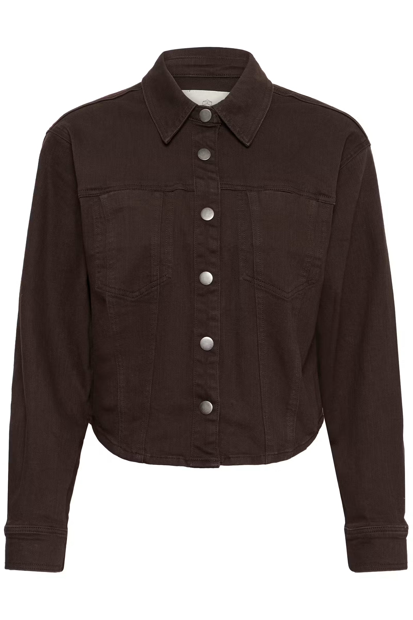 Kaffe donker bruin jeans jasje KAbrook shirt coffee bean