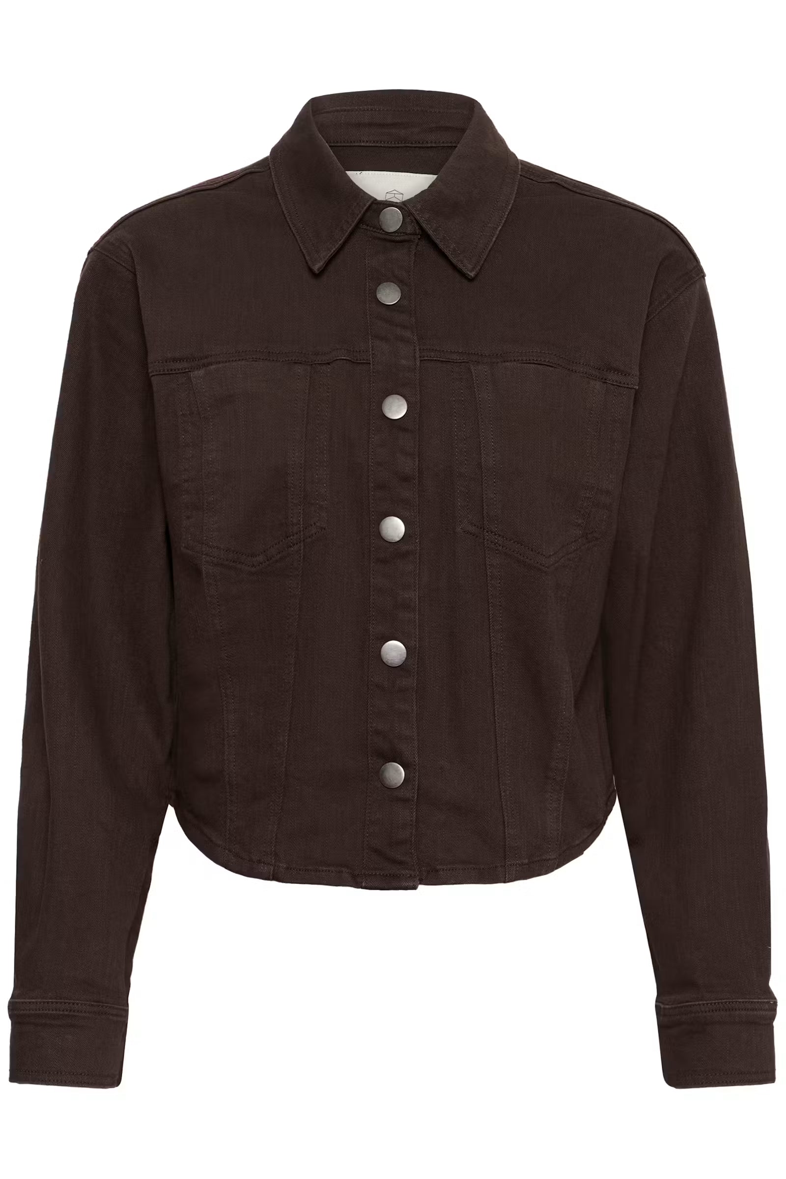 Kaffe donker bruin jeans jasje KAbrook shirt coffee bean