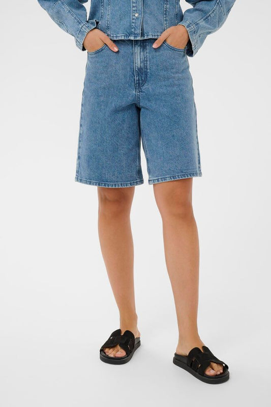 Kaffe blauw short jeans model KAvallis denim shorts