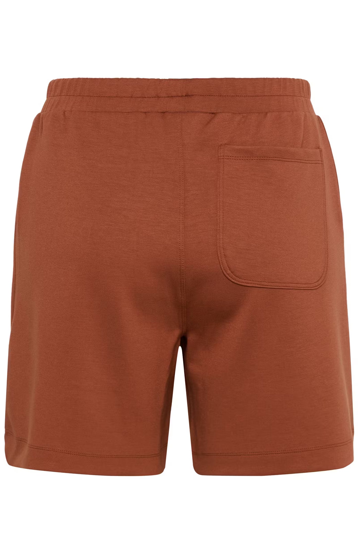 Kaffe short bruin jog stof model KAannie jersey korte broek henna