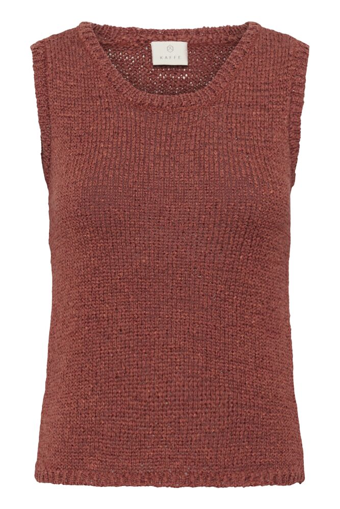Kaffe top roest bruin model KAsilivia top henna