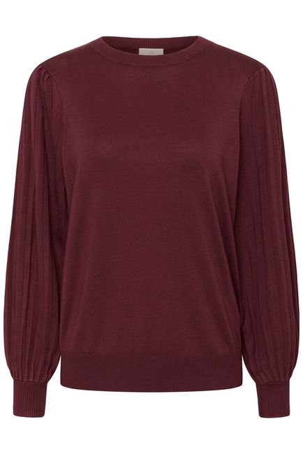 Kaffe trui bordeaux rood model Kalone Knit pullover windsor wine 