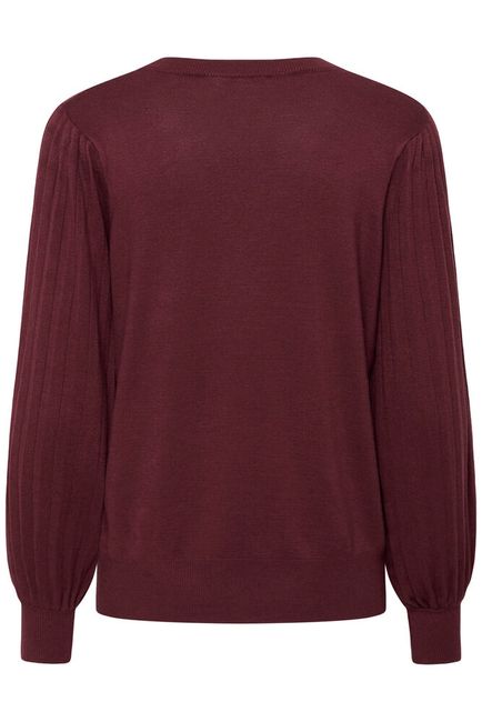 Kaffe trui bordeaux rood model Kalone Knit pullover windsor wine