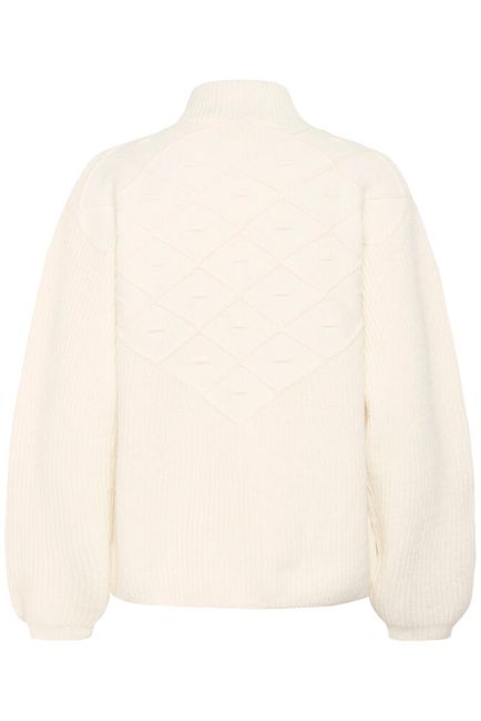 Kaffe trui offwhite model KAmaddie pullover chalk