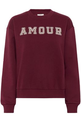 Kaffe sweatshirt bordeaux rood model KAelenora sweater windsor wine