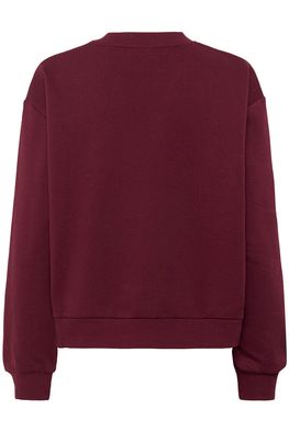 Kaffe sweatshirt bordeaux rood model KAelenora sweater windsor wine