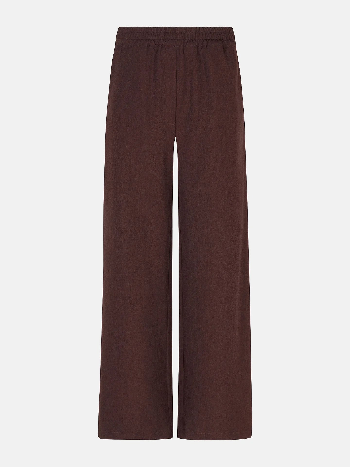 Ydence pantalon bruin wide leg model Pants Yade Brown