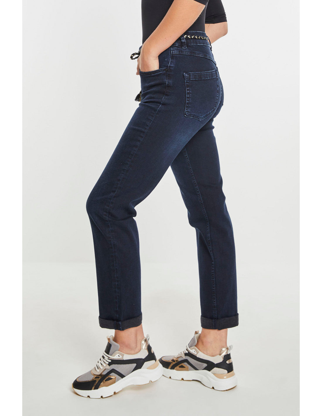 ParaMi jeans donker blauw Daily Denims model Bobby lengte 30 dark shadow