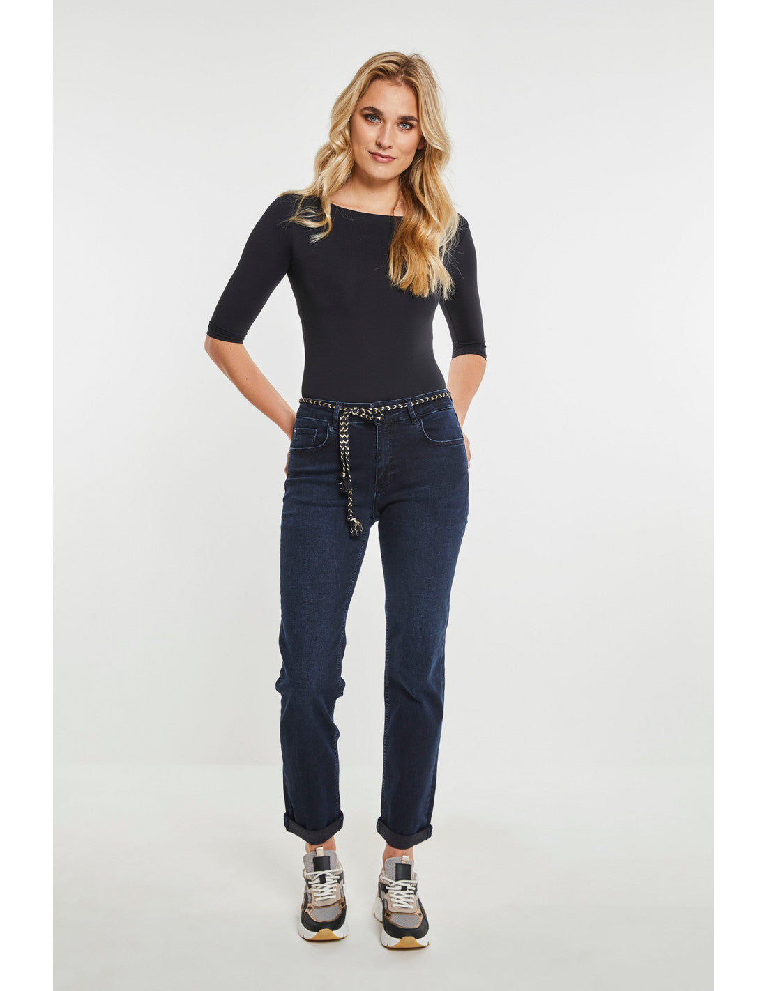ParaMi jeans donker blauw Daily Denims model Bobby lengte 30 dark shadow