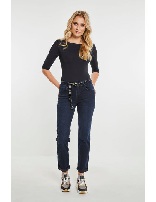 ParaMi jeans donker blauw Daily Denims model Bobby lengte 30 dark shadow