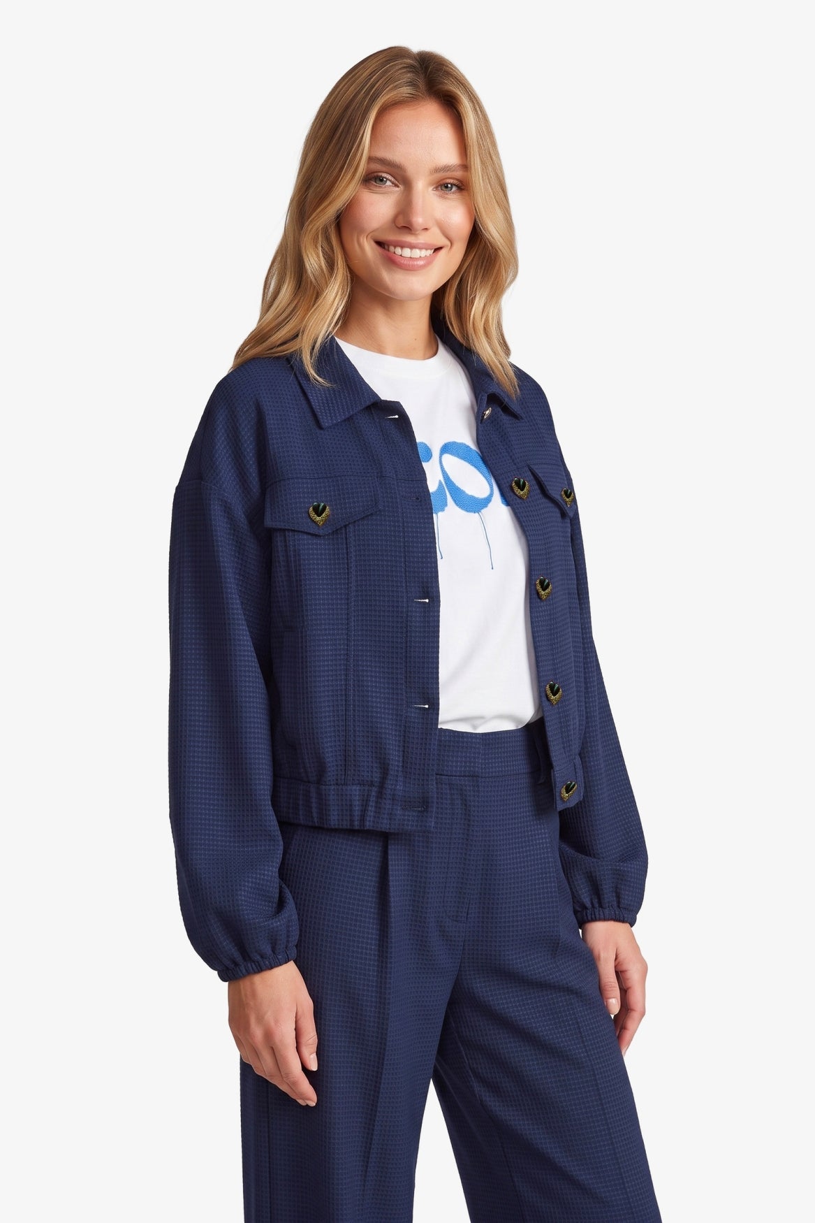 Fluresk jasje donker blauw model Arlene jacket navy blue