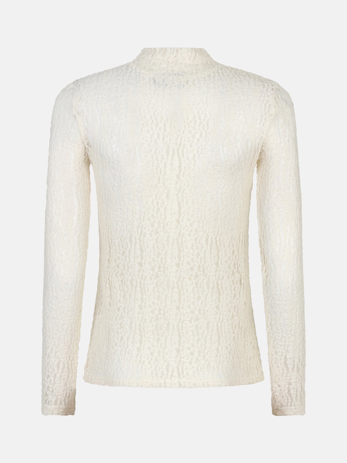 Ydence longsleeve beige kant model Top Roberta Ecru