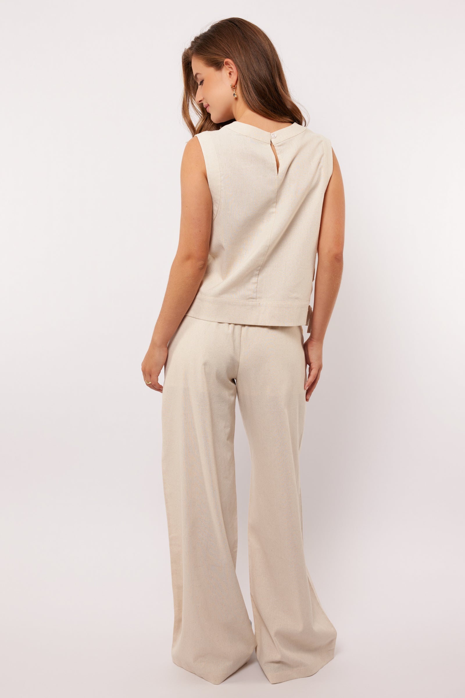Fluresk broek zandkleur model Kikki pants Sand 25ZFQF14