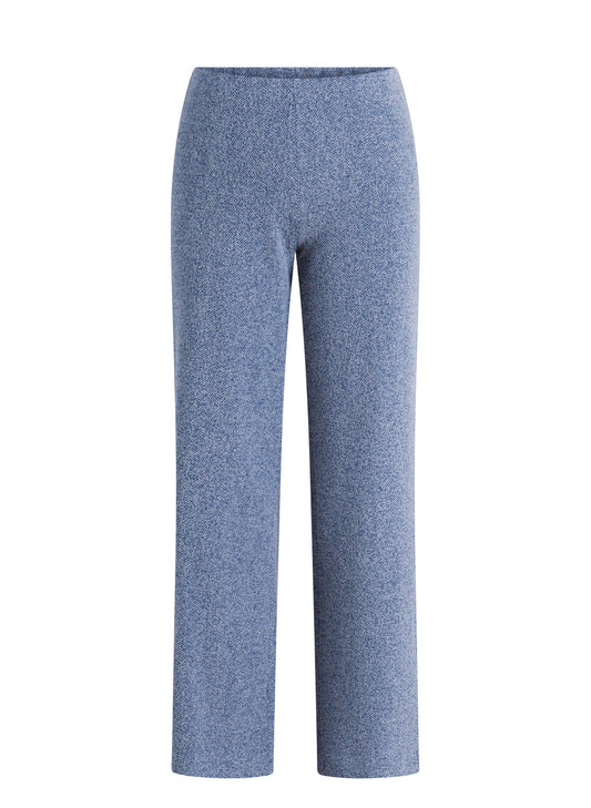 Yest broek grijs met blauw gemêleerd model Ute Dark Blue Warm Grey