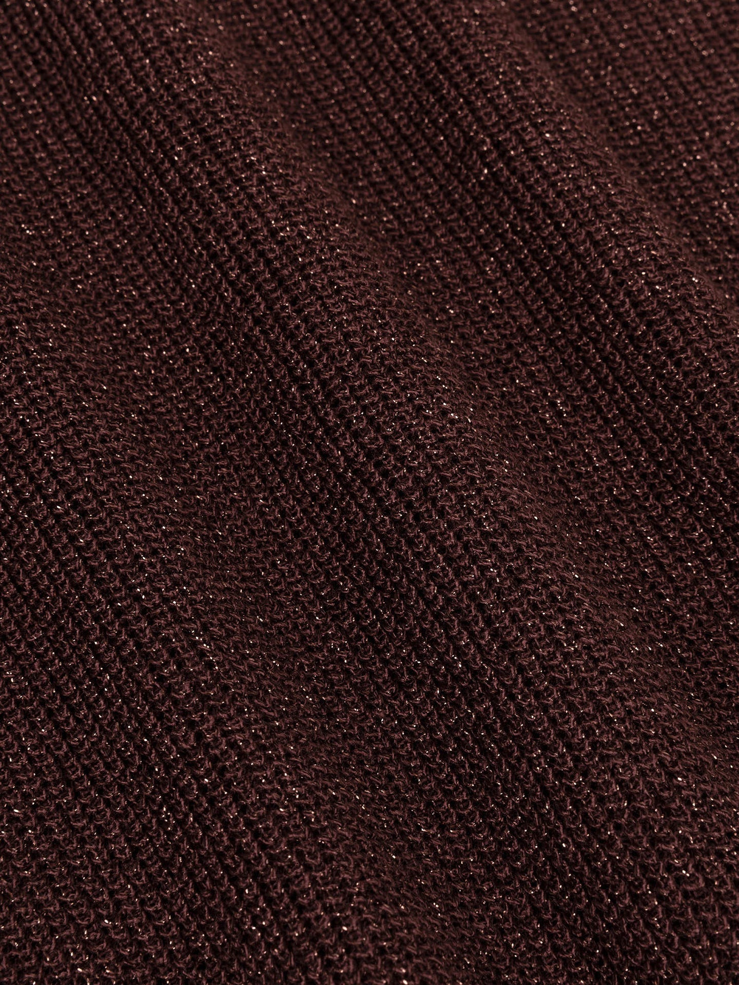 Ydence top bruin met lurex glitter draad model Knitted top Lux Brown