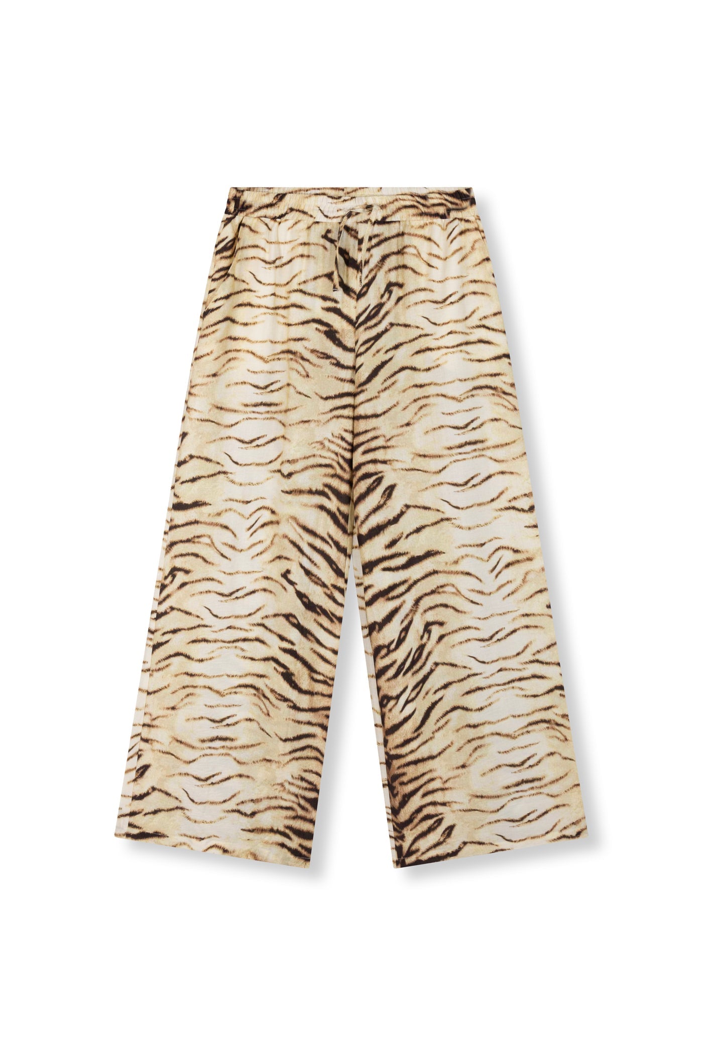 Refined Department broek tijger print geel bruin model Mani trousers tiger