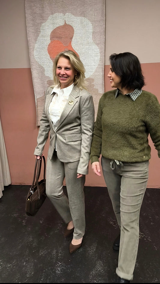Cream trui groen olijf fluffy model CRInaya LS Knit Pullover Military Olive Green