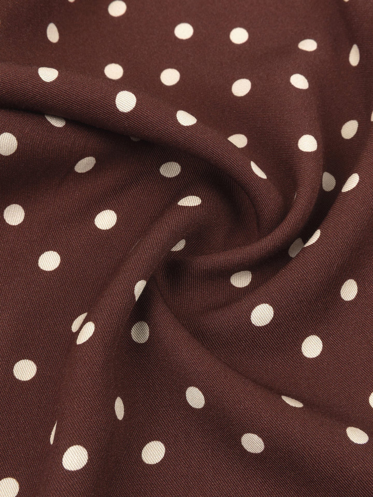 Ydence korte broek bruin met offwhite stip polkadot model Short Adeline Brown
