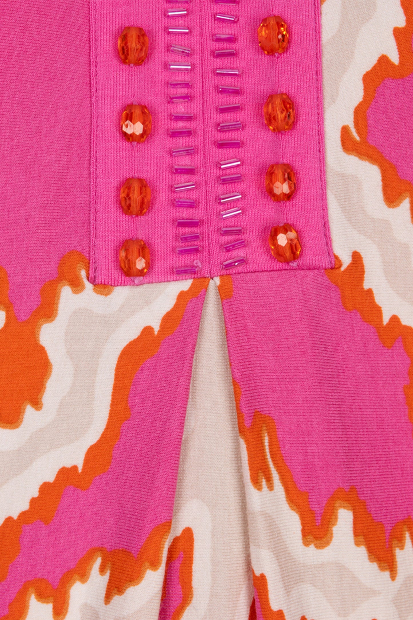 Esqualo jurk roze model Beads Disco Spark Print HS25.30201
