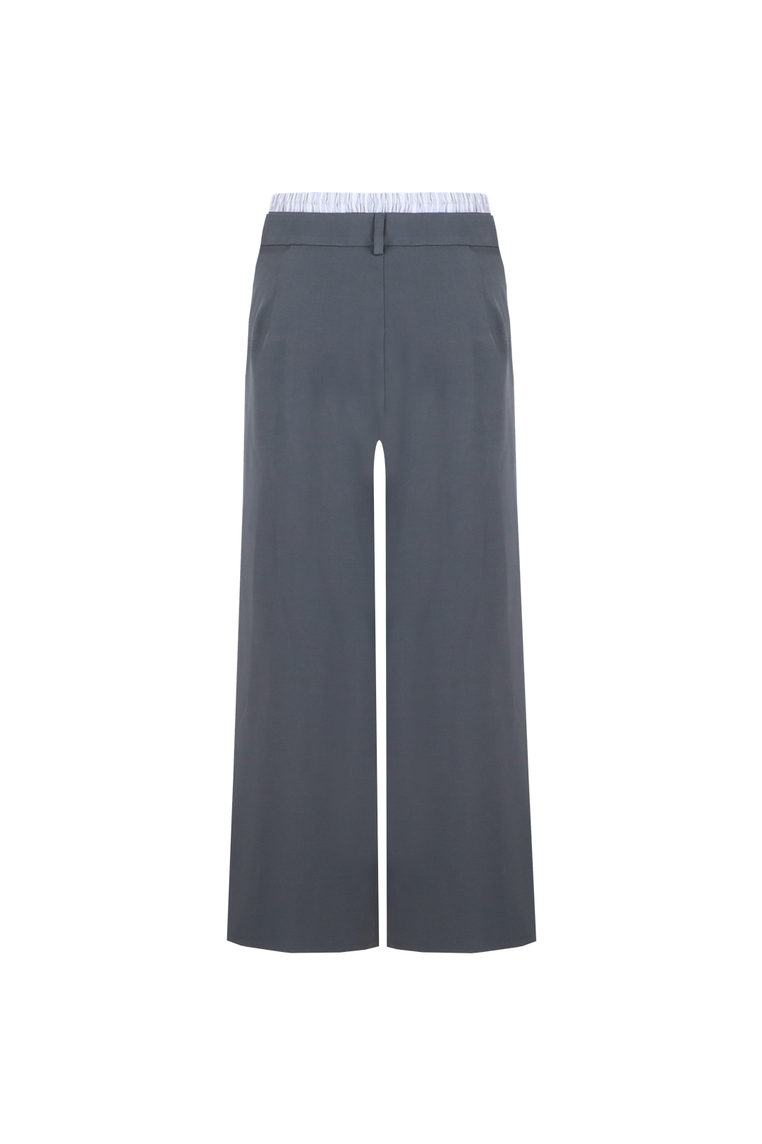 Fluresk pantalon donker grijs bandplooi model Ralina Pants shadow grey