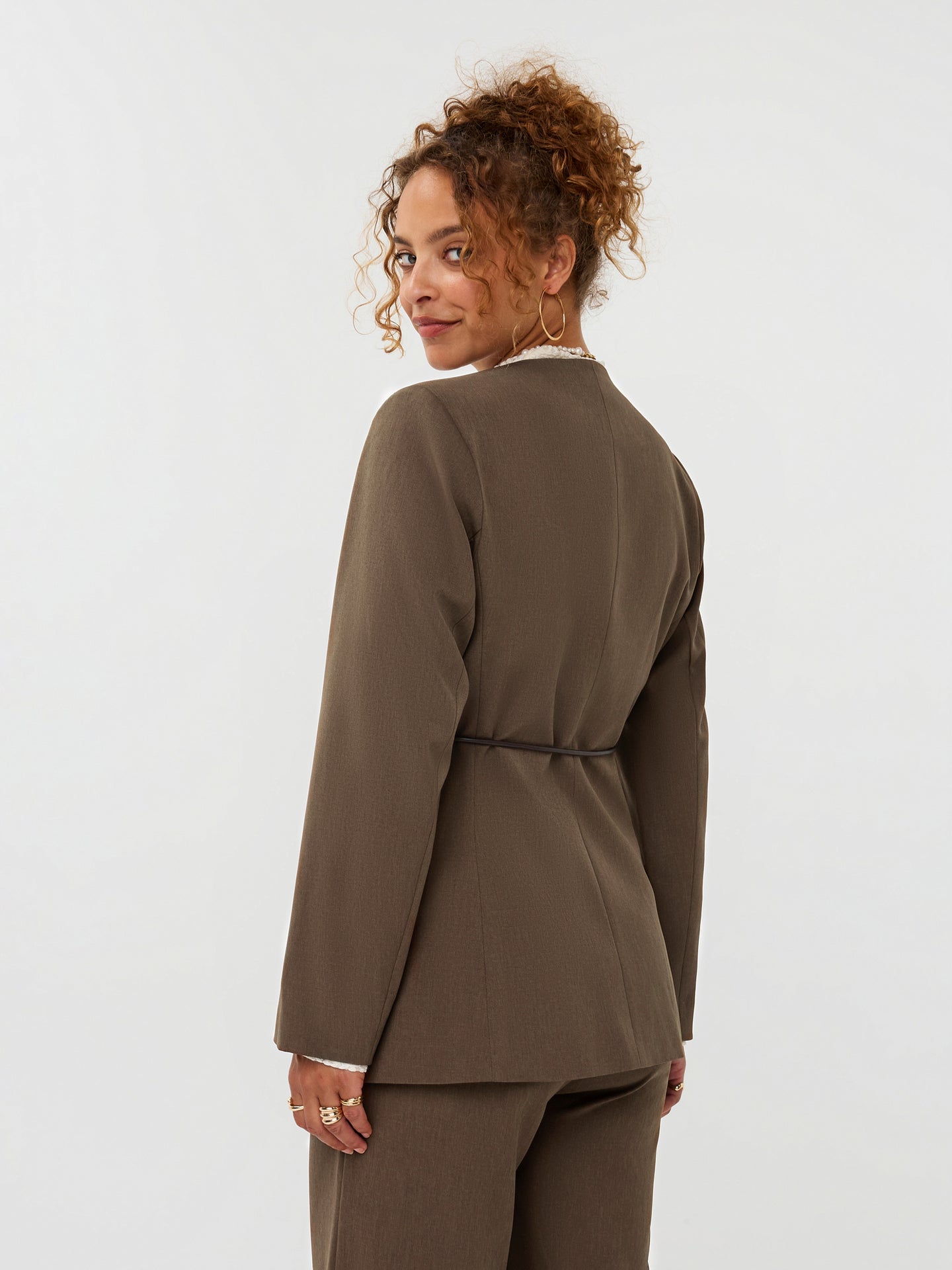 Ydence Blazer Lexie Mud bruin