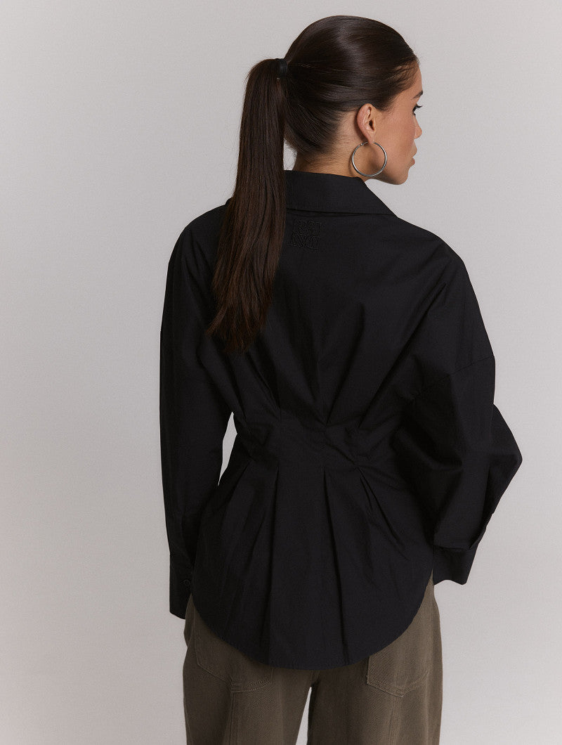 Refined Department blouse zwart model ladies woven oversized fitted GUUSJE
R2609941067