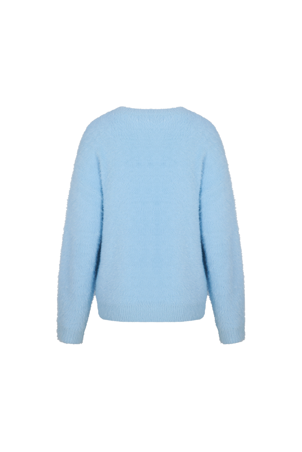 Fluresk trui licht blauw fluffy model Islene knit sweater cloud blue