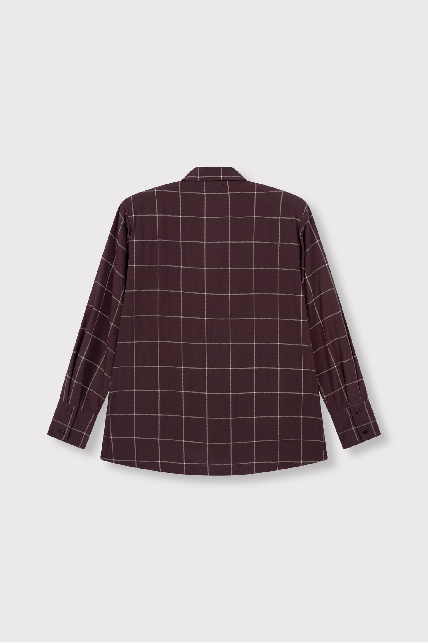 Refined Department blouse ruit bordeaux plum model ladies woven check shoulder pads NARO
R2609963084