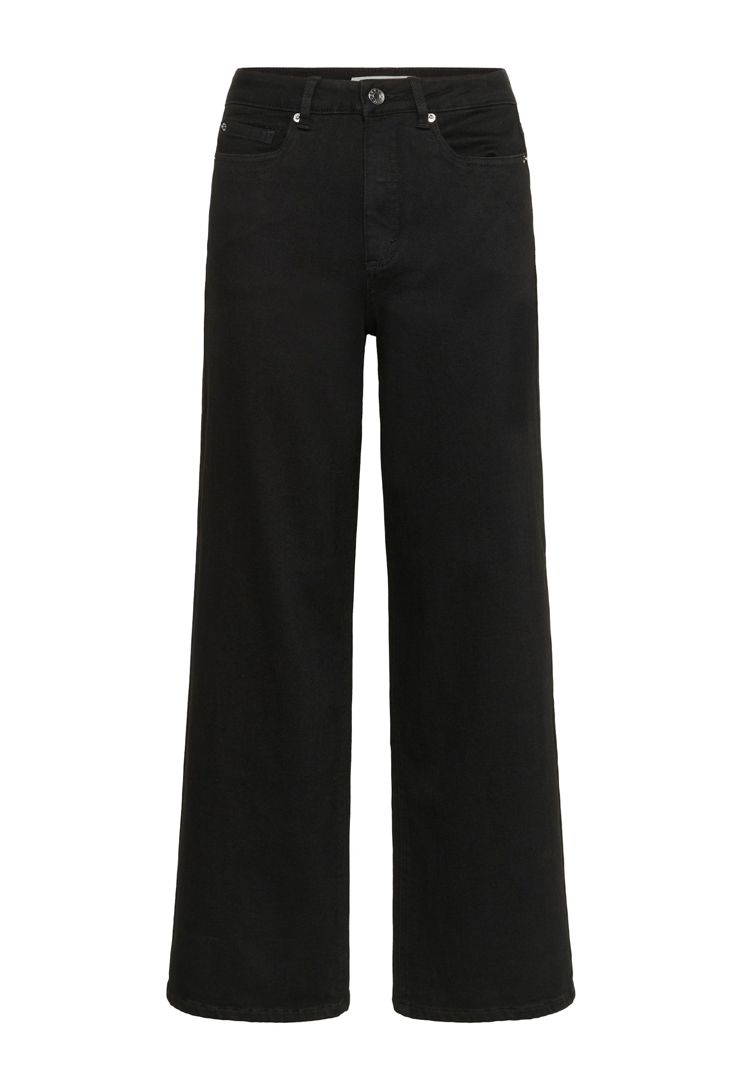 Kaffe jeans zwart wijd model KAmeadow black deep