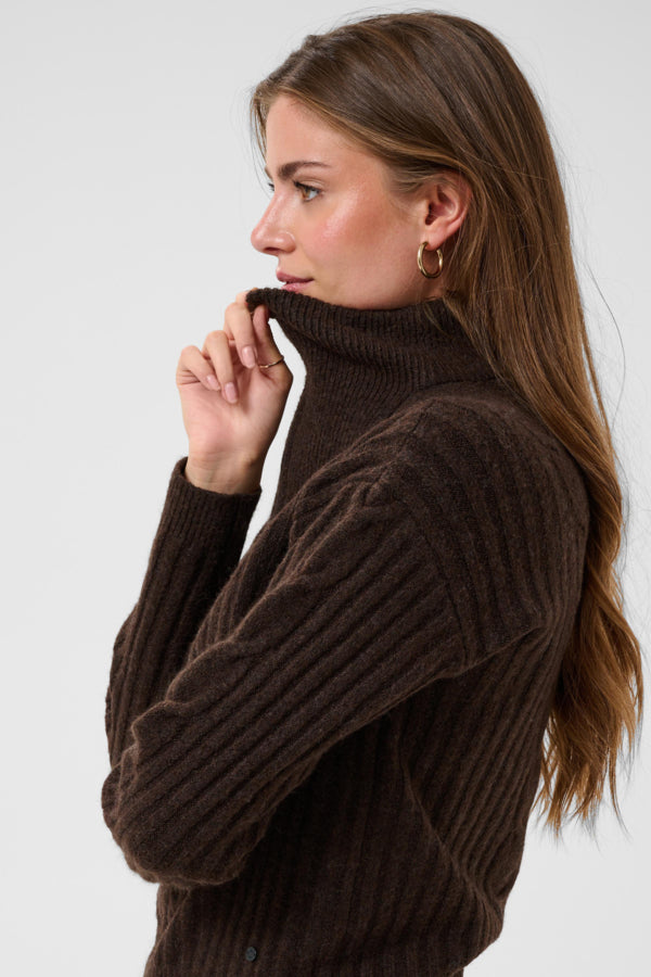 Cream schippers trui bruin model CRSiffe Pullover java brown
