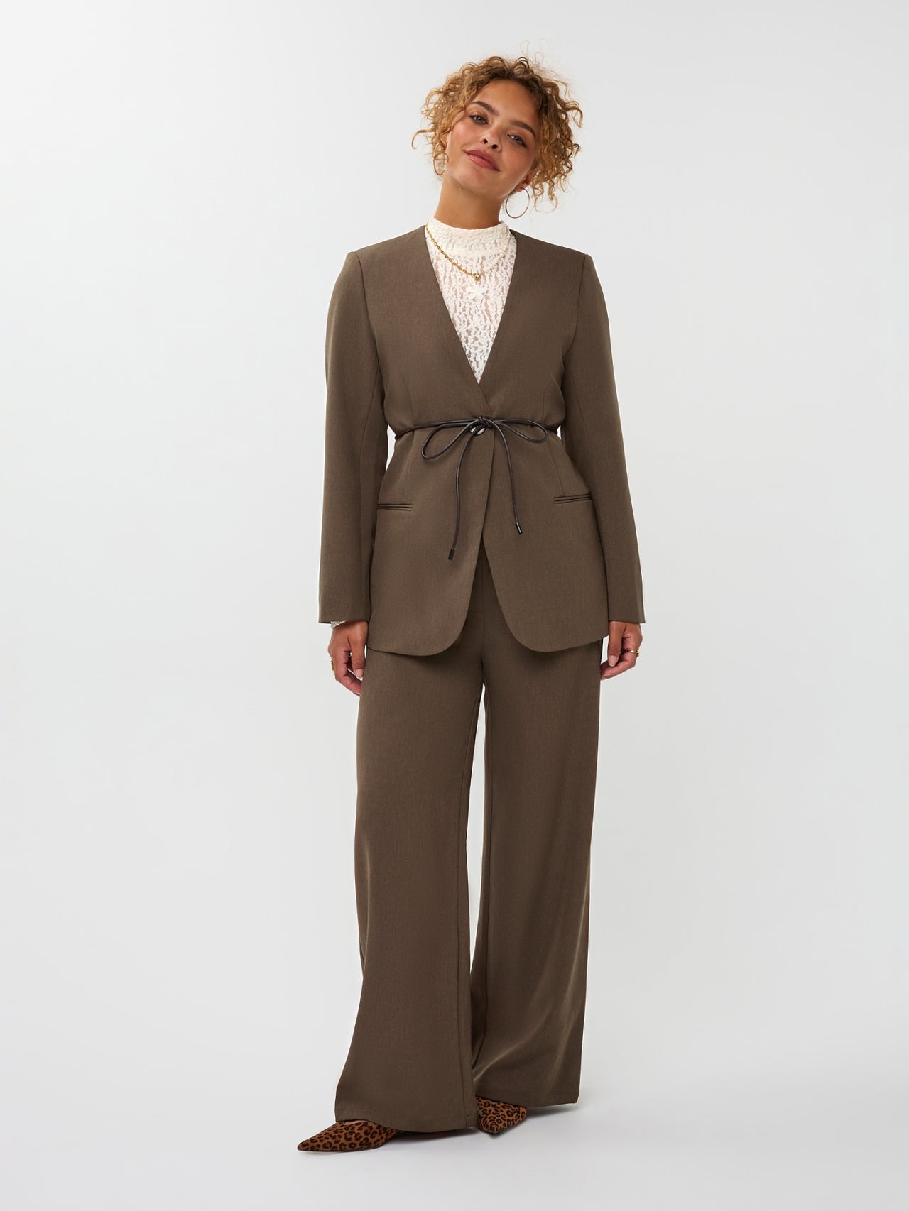 Ydence Blazer Lexie Mud bruin