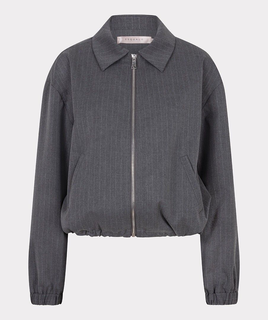 Esqualo grijze pinstripe bomber jasje model Jacket bomber pinstripe ES_F25.10546