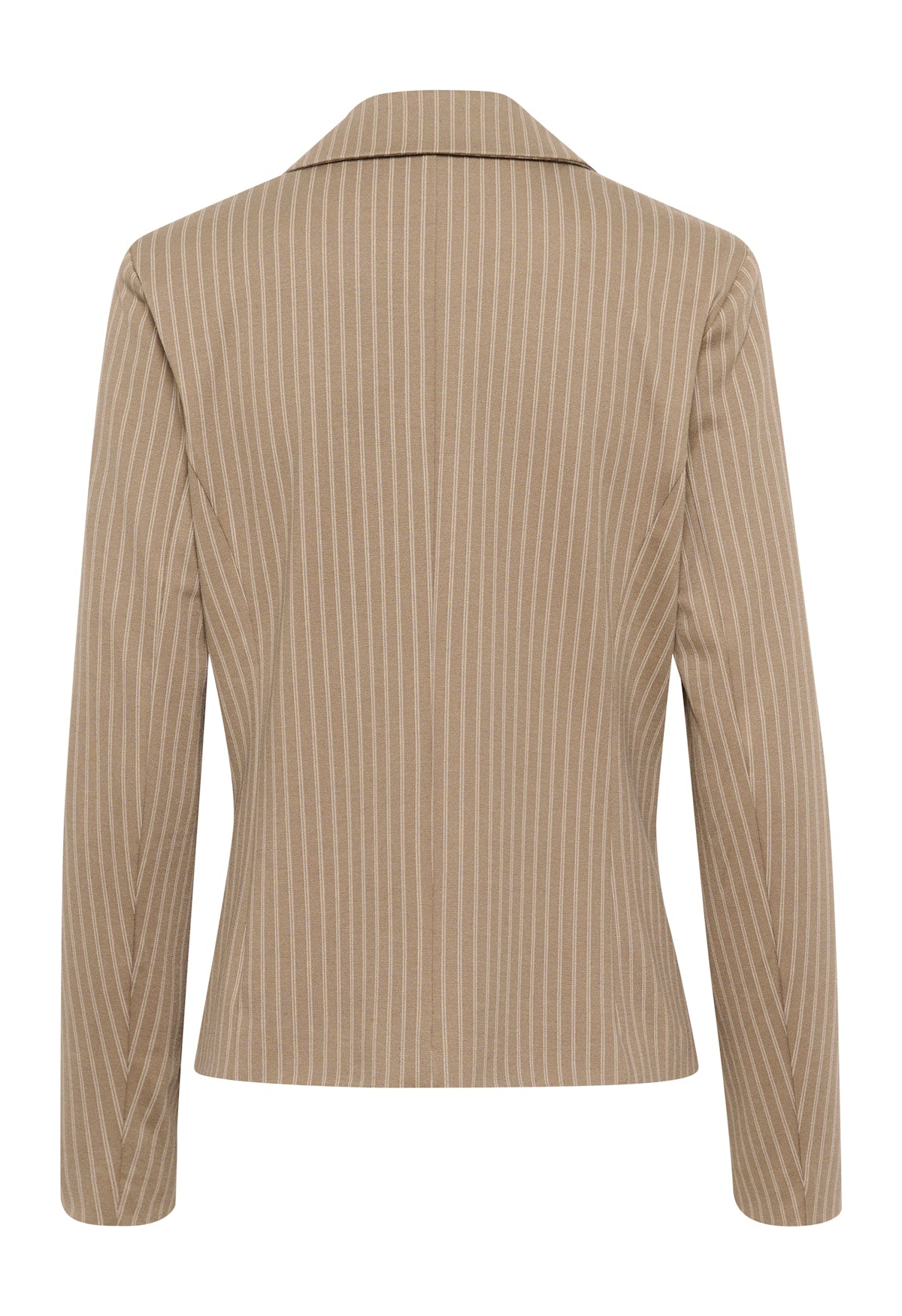 Cream blazer pinstripe bruin met offwhite zandkleur model CRanett fossil