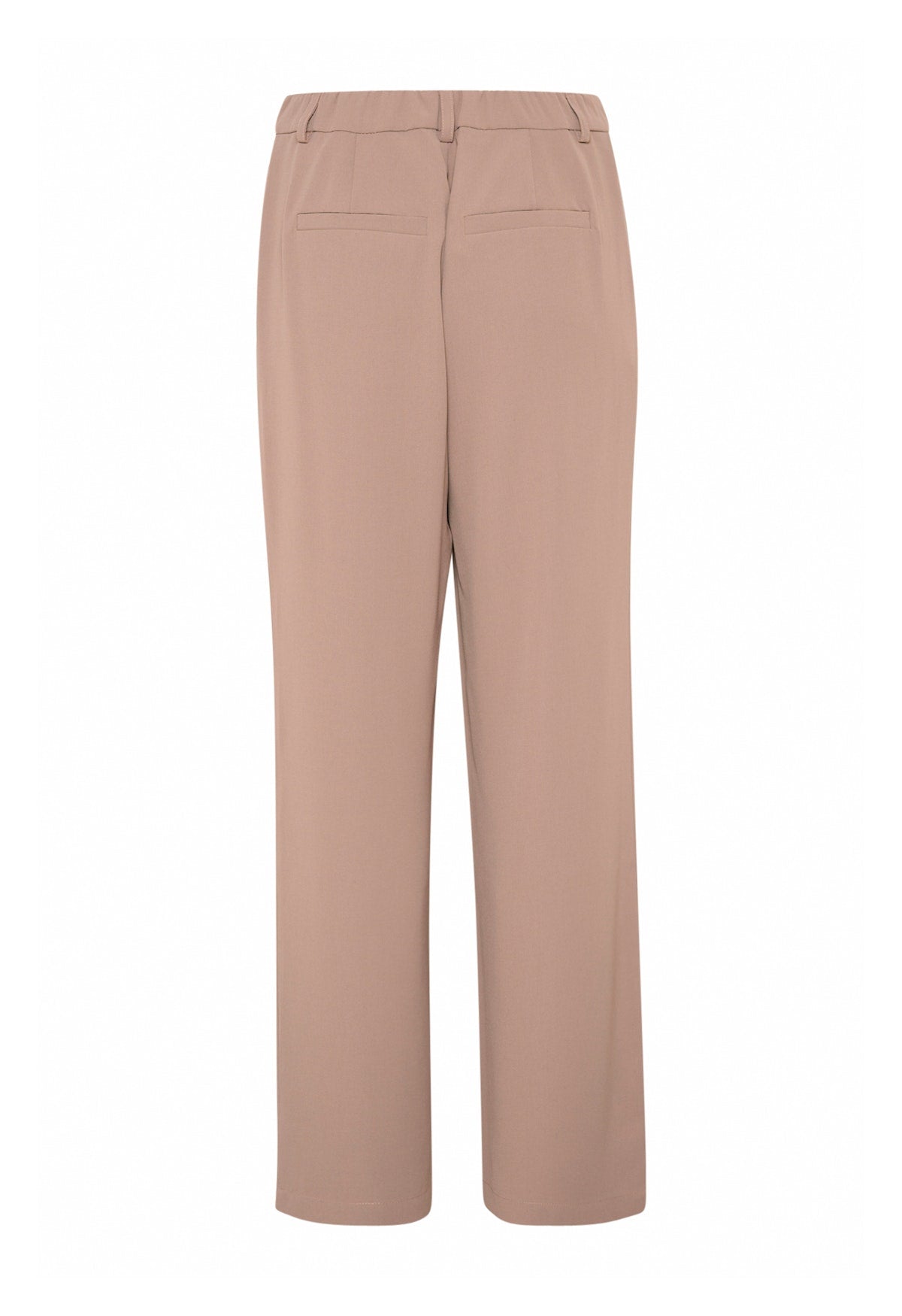 Cream pantalon bruin beige recht wijdvallend model CRcan cocamia pants fossil