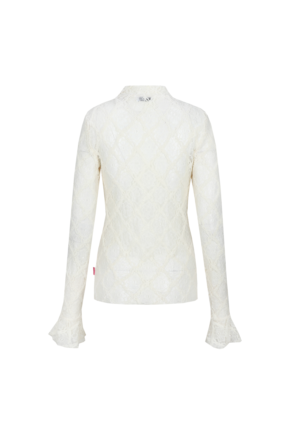 Fluresk kanten longsleeve off white model Leena top 