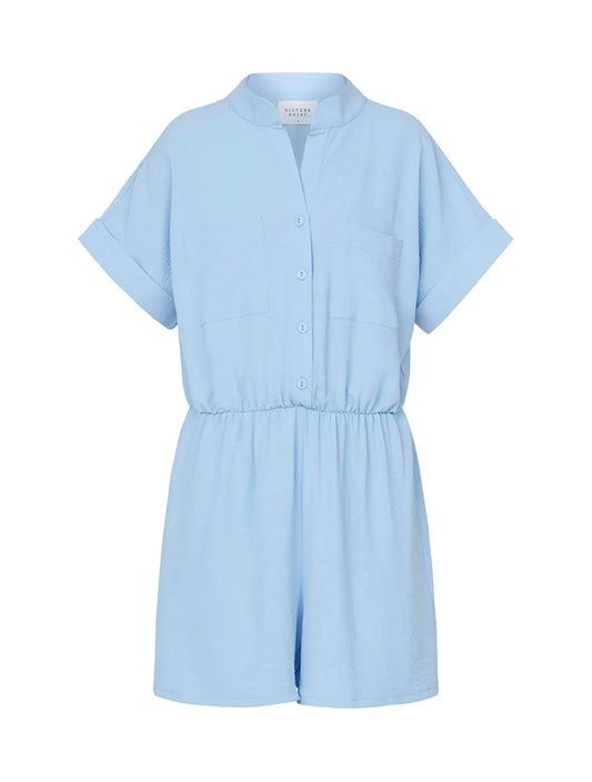 Sisters Point playsuit model Nina licht blauw 