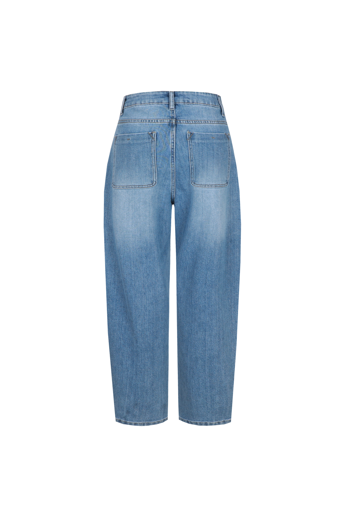 Fluresk jeans blauw barrel fit model Malti Pants Denim mid blue 