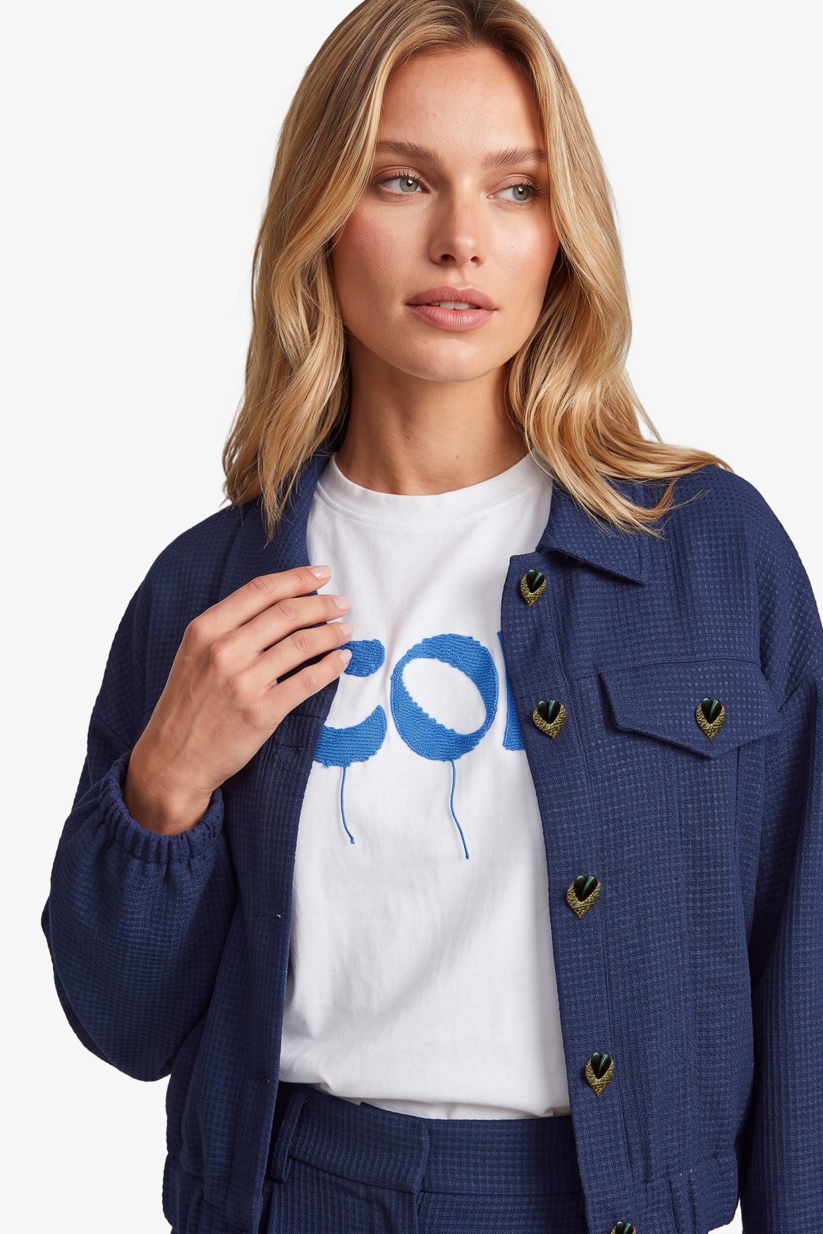 Fluresk jasje donker blauw model Arlene jacket navy blue