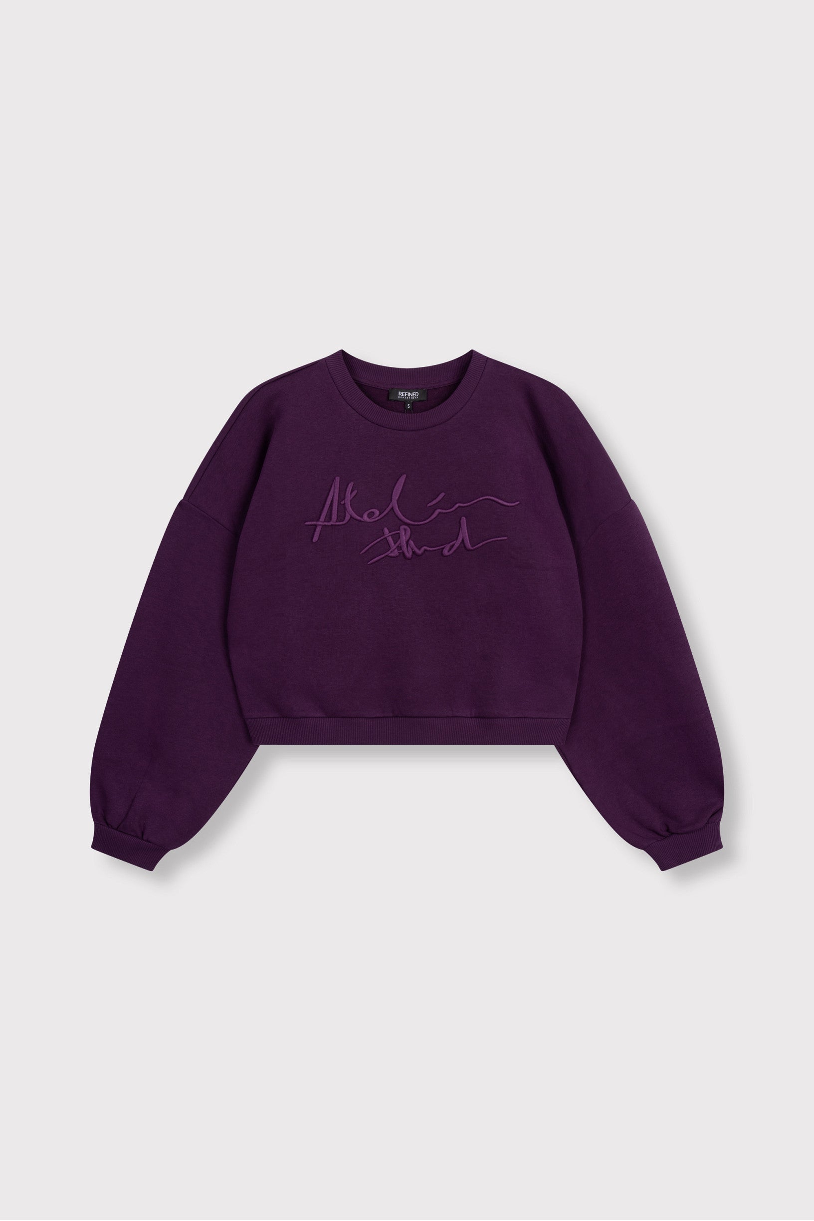 Refined Department sweater aubergine plum model ladies knitted oversized sweater FEDDY
R2609619115